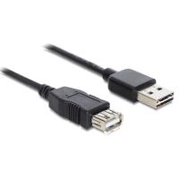 Verlängerungskabel USB 2.0 EASY Stecker A an Buchse A, schwarz, 3m, Good Connections® (2511-EU03)