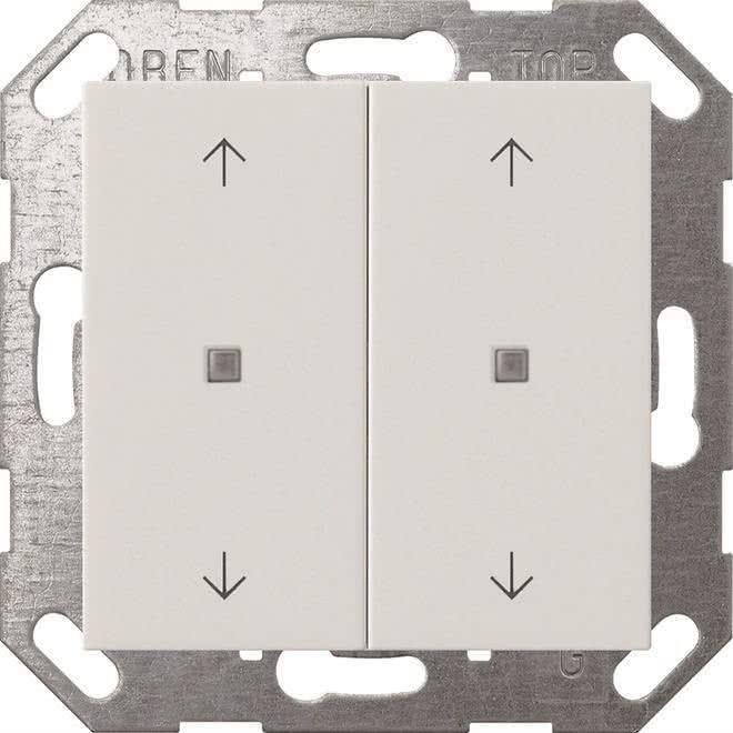 Gira Taster Wippe KNX, 2f, Reinweiß 517403 (517403)