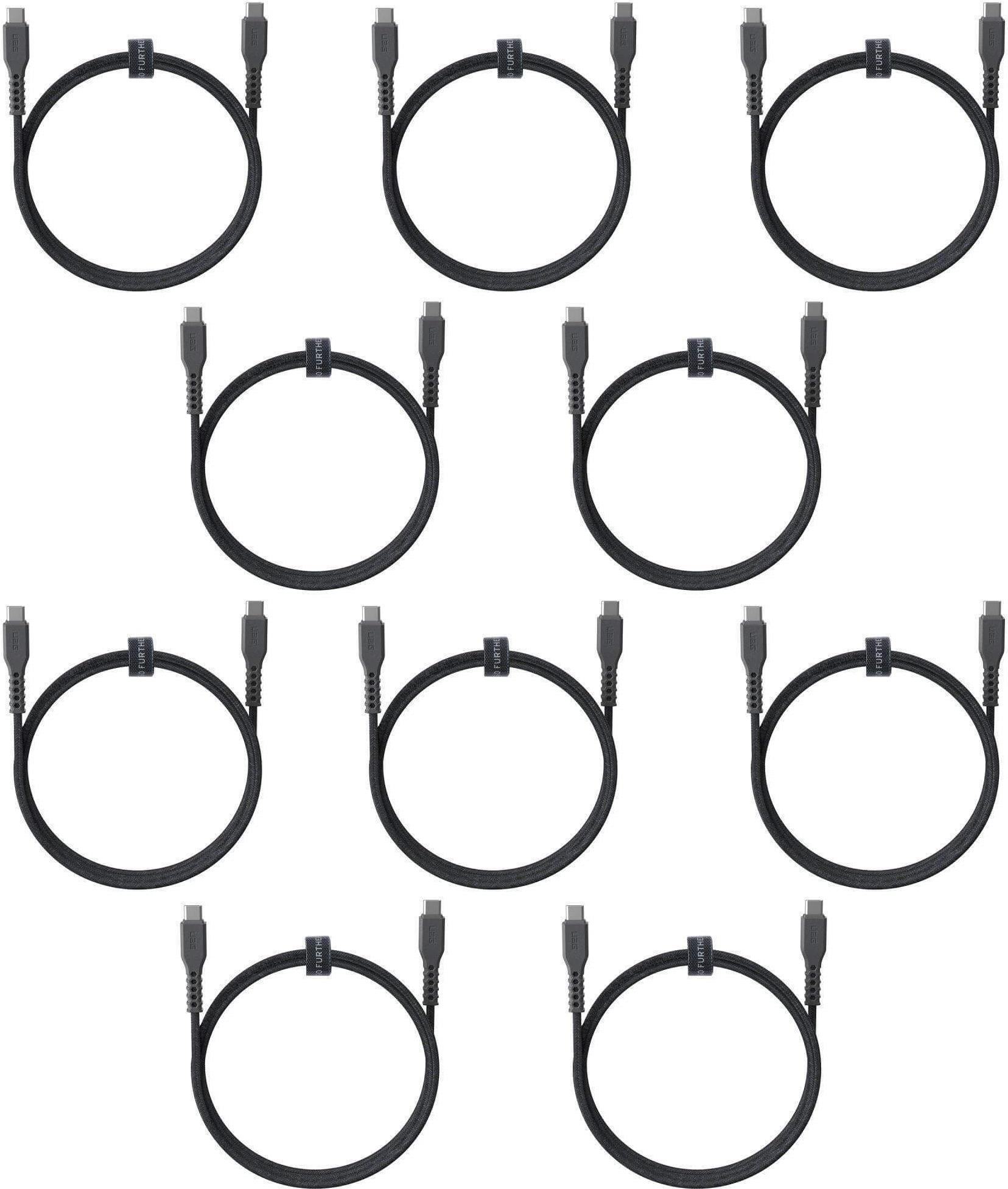 Urban Armor Gear UAG geflochtenes Kabel| USB-C auf| 60W| 1.2m| 10er (9B4433M13030)