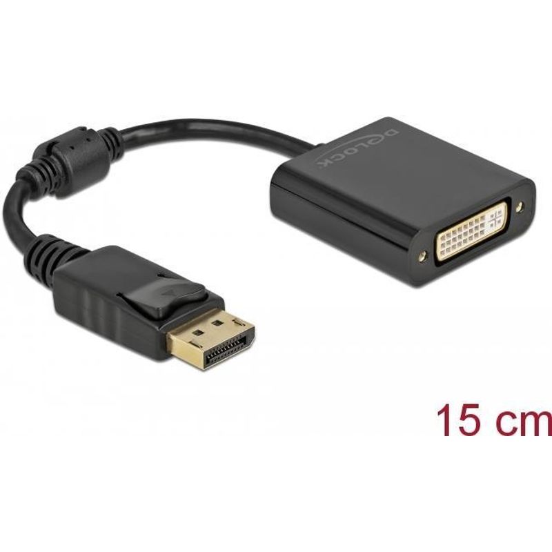Delock Adapterkabel DisplayPort M eingerastet bis DVI-I W 