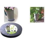 EDA Pflanzenroller, 5 Rollen, in Steinoptik aus Kunststoff in Steinoptik, mit 5 Rollen, multidirektional - 1 Stück (010940 G. ARD C)