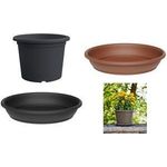 tera Untersetzer "Aura Round", Durchm.: 640 mm, anthrazit aus recyceltem Kunststoff, robust und stabil, - 1 Stück (33155064005)