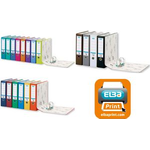 ELBA Ordner smart PP-Papier, Rückenbreite: 80 mm, grün DIN A4, Einband außen PP - innen Papier, Sichttasche mit (10456 GN)