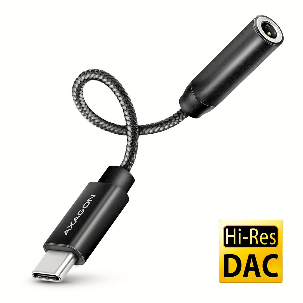 AXAGON ADA-HC USB-C Audio-Adapter 32 Bit 384 kHz Schwarz