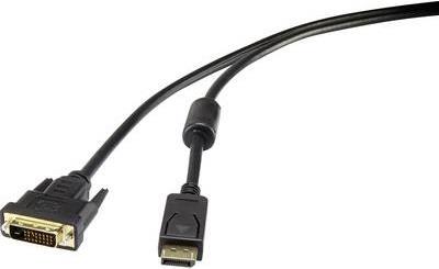 Renkforce RF-3301148 Videokabel-Adapter 0,5 m DisplayPort DVI-D Schwarz (RF-3301148)