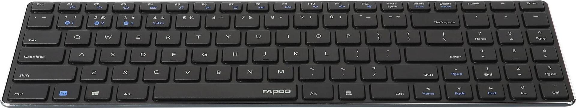 Rapoo E9100M Tastatur RF Wireless QWERTZ Schwarz (18744)