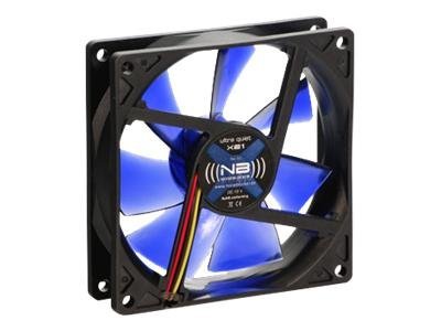 Noiseblocker BlackSilentFan XE2 Rev. 3.00 92 mm Gehäuselüfter Schwarz, Blau