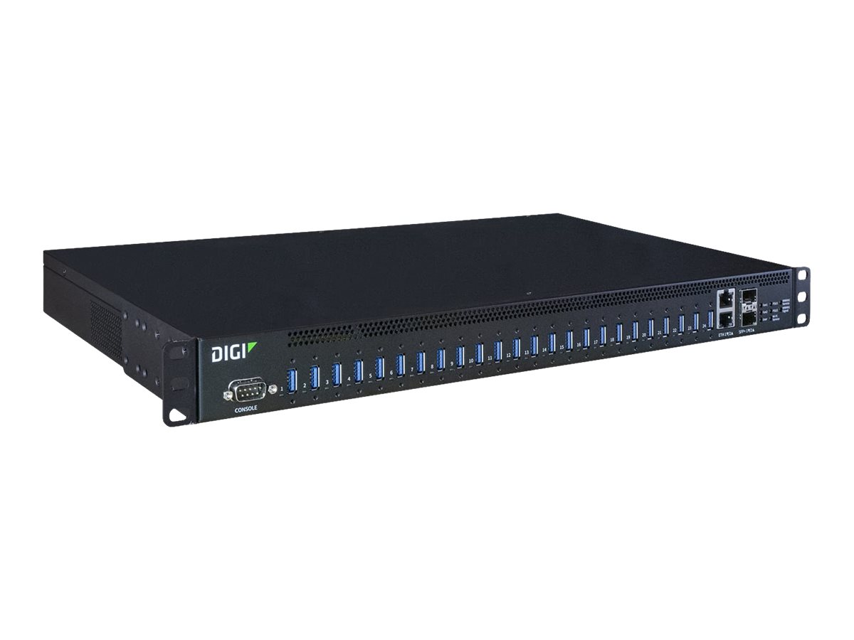 Digi AnywhereUSB 24 Plus USB-Hub 24 Anschlüsse Schwarz