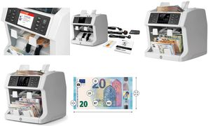 Safescan Geldschein-Zählgerät "Safescan 2985-SX", grau 7-fache Falschgelderkennung für alle Währungen: UV, mag - 1 Stück (112-0649)