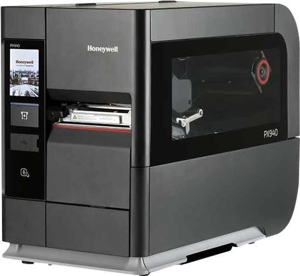 Honeywell PX940 Barcode Verifier, 8 Punkte/mm (203dpi), Disp., RTC, USB, RS232, Ethernet Etikettendrucker, Thermotransfer, Auflösung: Druck, 8 Punkte/mm (203dpi), Medienbreite (max): 114mm, Druckbreite (max.): 108mm, Rollendurchmesser (max.): 213mm, Farbband Kern: 25,4mm, Geschwindigkeit (max.): 350mm/Sek., USB (3x), RS232, Ethernet (10/100Mbit), RAM: 1GB, Flash: 256MB, Display (Touchscreen), Real Time Clock, Black Mark Sensor, Gap Sensor, separat bestellen: Netzkabel (PX940V30100000200)