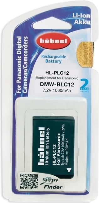 Hähnel HL-PLC12 Kameraakku 1000 mAh 7,2 V Lithium-Ion Schwarz
