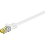 DSIT RJ45 Netzwerkkabel S/FTP (PiMF), mitCat.7 Rohkabel, Weiß, 15m (DC-72-150)