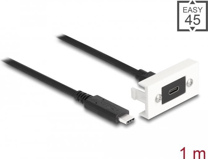 Delock USB-Kabel USB-C (W) zu USB-C (M) (81386)