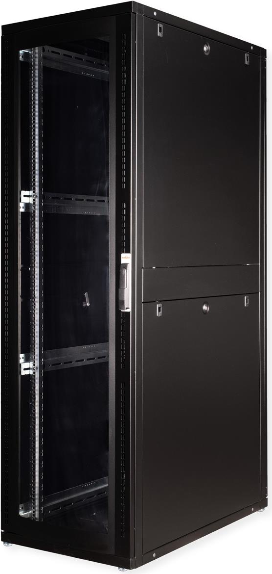 ROLINE 19 Zoll Serverschrank Pro 42 HE 600x1000 BxT schwarz Plexiglas (26.21.0162)