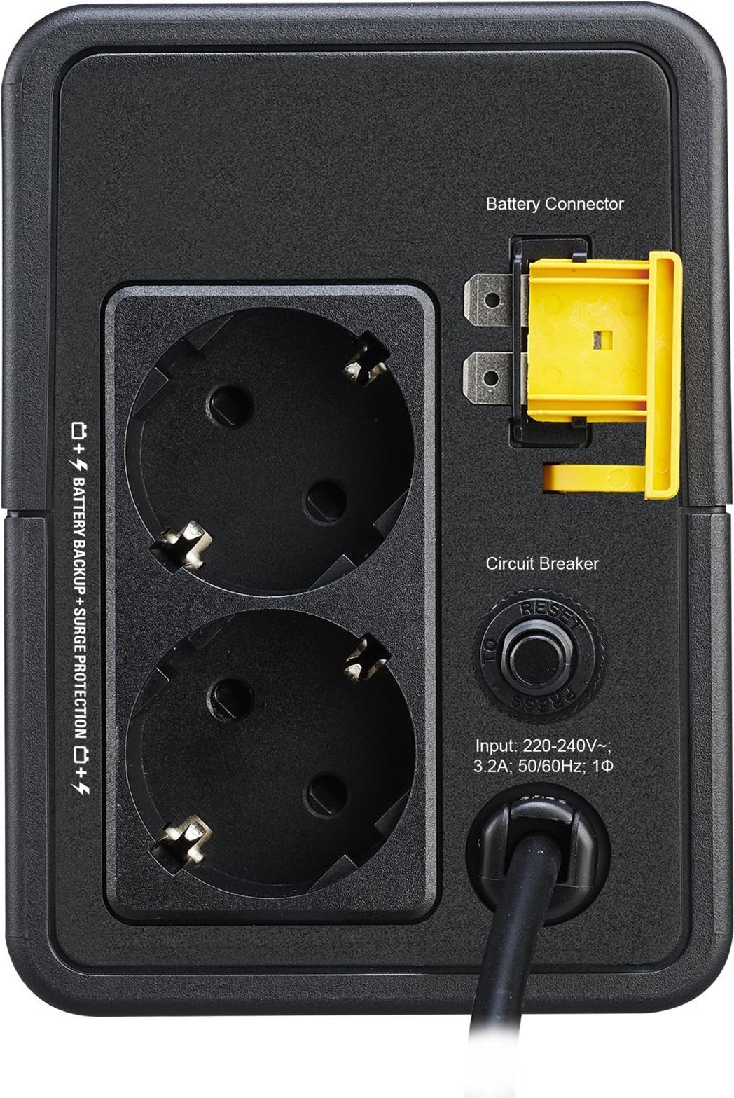 APC Easy UPS BVX Series BVX700LI-GR 700 VA 360 W Line-Interactive Schwarz