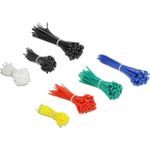 DeLOCK Cable tie assortment box 600 pieces assorted colours (19356)