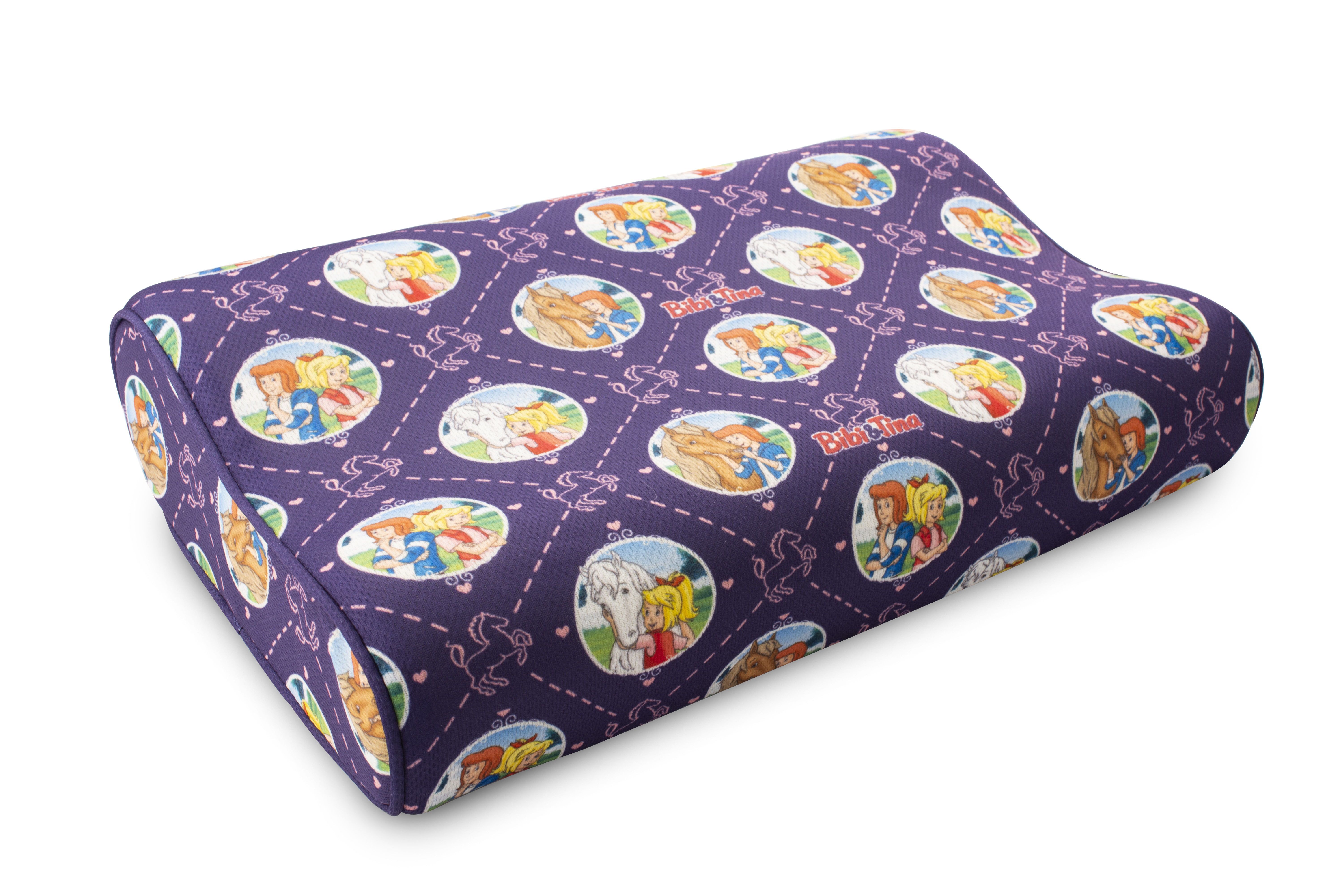 Technaxx Bibi&Tina Ergonomisches Schlafkissen für Kinder 24 x 40 cm Memory-Schaum Mehrfarbig