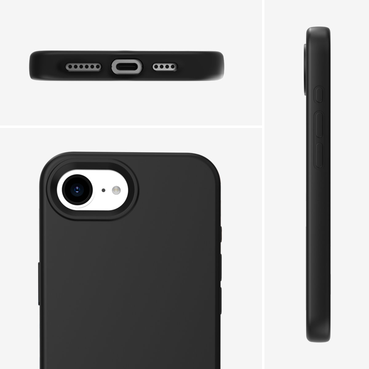 4smarts Cupertino Handyhülle für Apple iPhone 16e MagSafe-kompatibel Schwarz