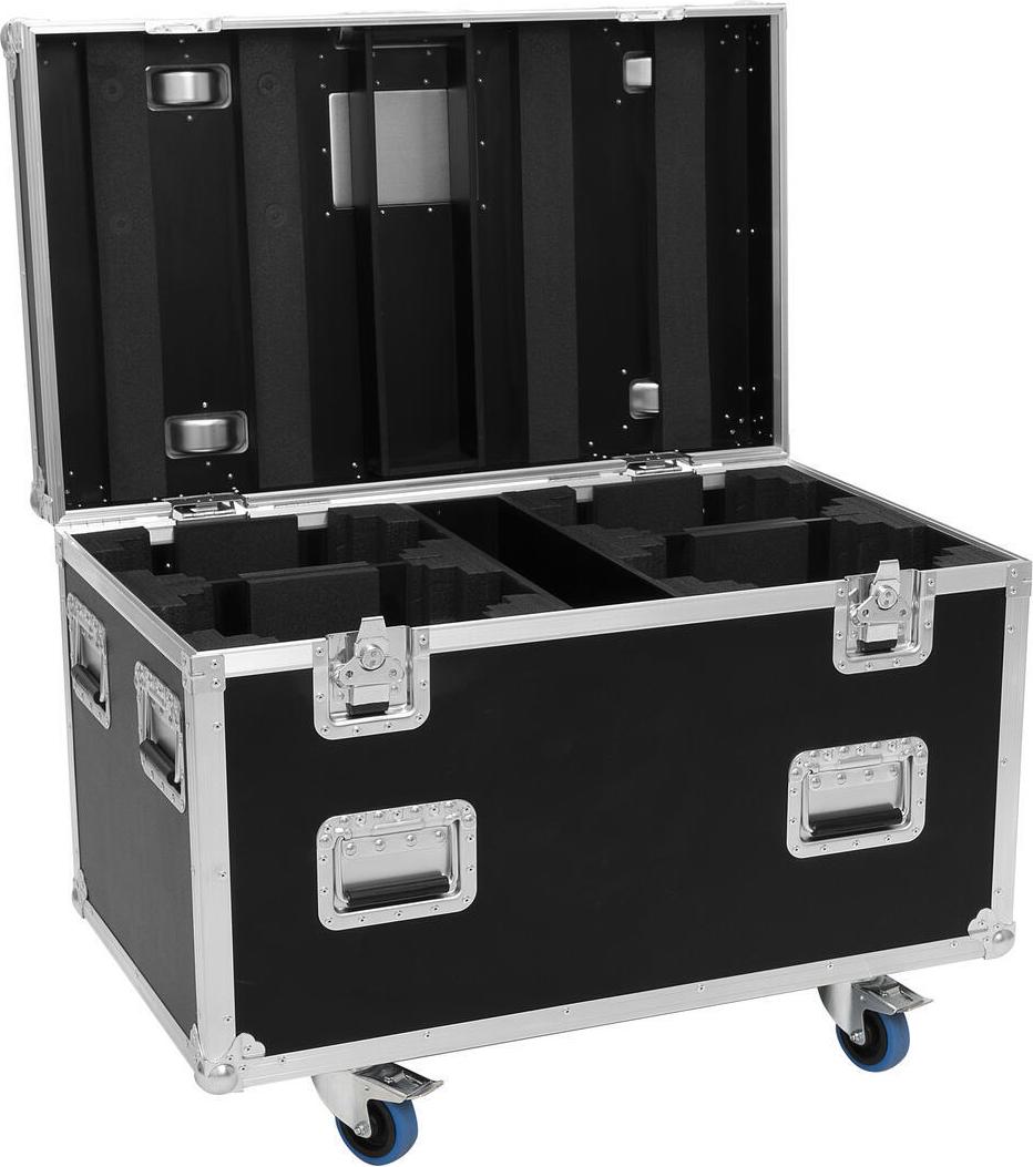 ROADINGER Flightcase HIGHLINE 4x LED IP TMH-H420 WASH mit Lenkrollen