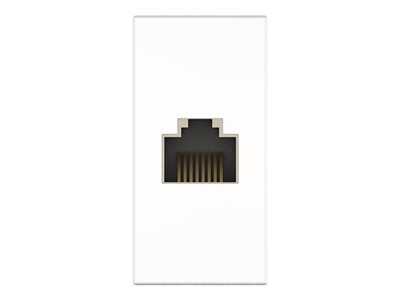 Kindermann Konnect flex 45 click Cat-6 (RJ45) Modulare Anschlussblende Weiß