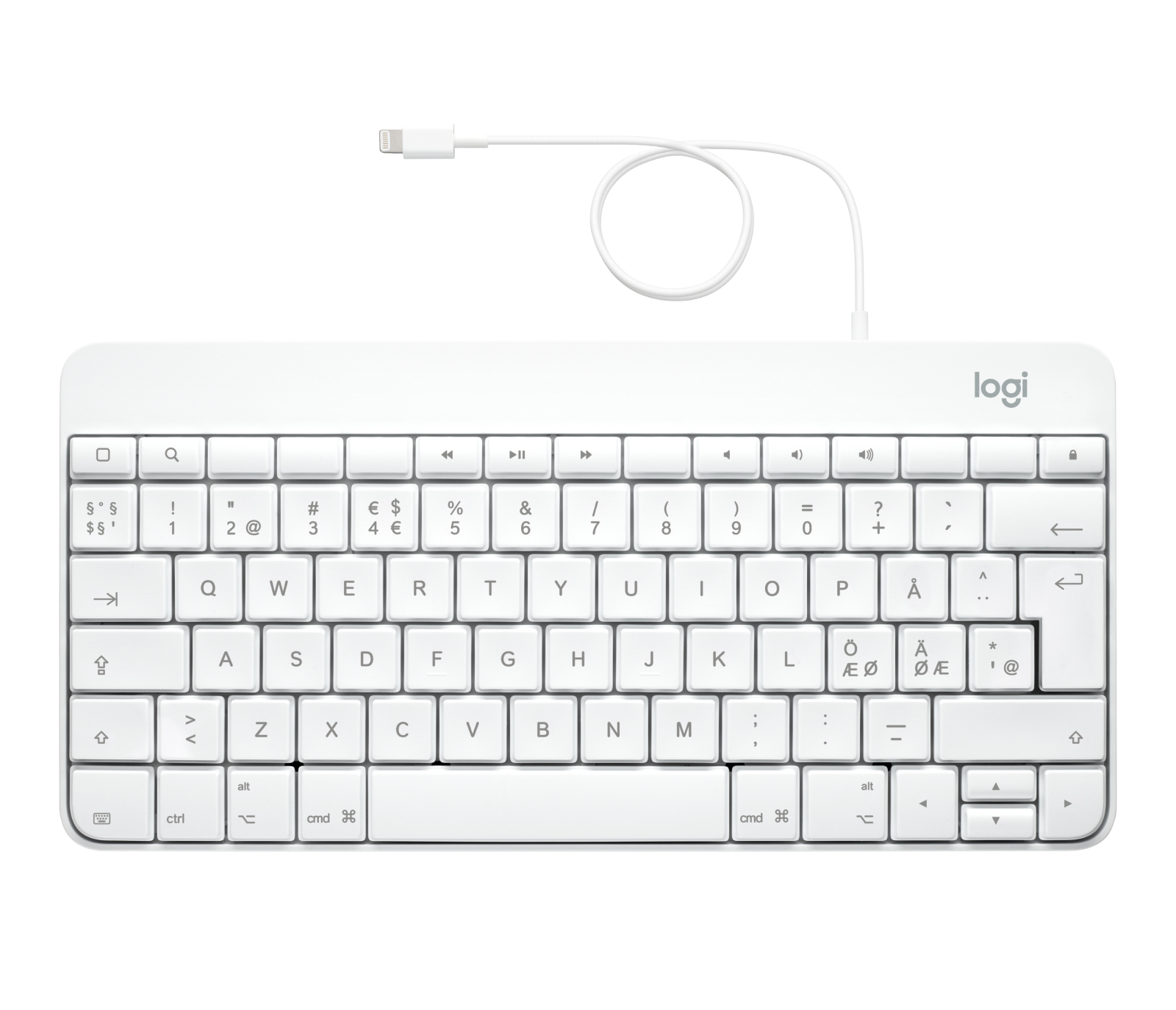 Logitech Wired for iPad Tastatur USB QWERTY UK Weiß