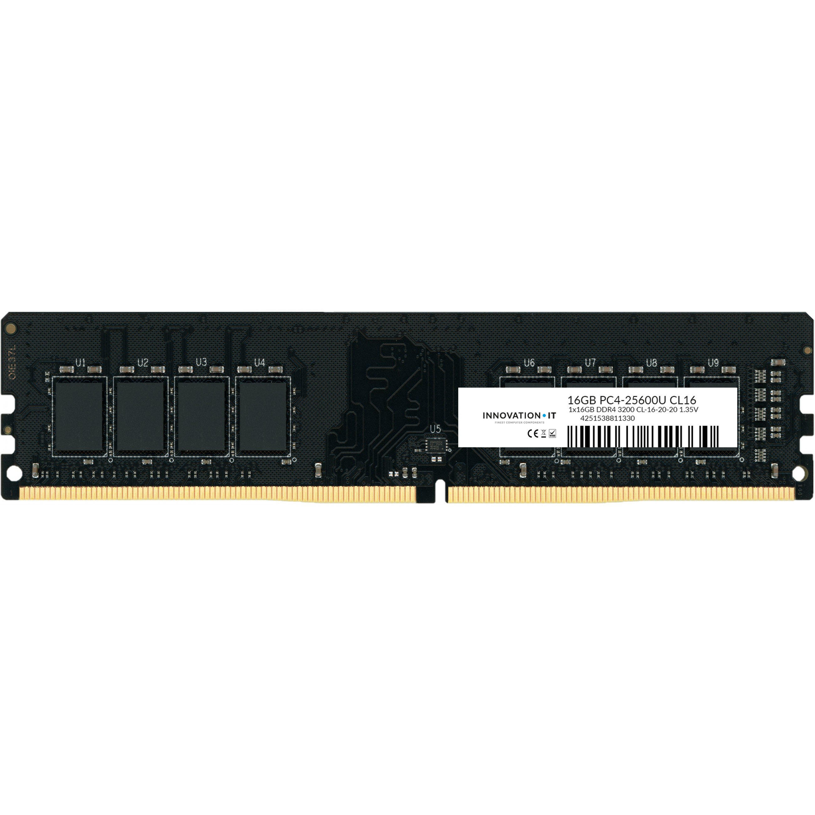Innovation IT 3200 16GB CL16-20-20 1.35V LD 8-Chip 16 GB RAM 3200 MHz