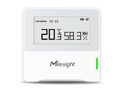 Milesight AM100 Series AM102 LoRaWAN Temperatur- und Feuchtigkeitssensor 868 MHz NFC Weiß