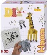 Hama Bügelperlen midi "Safari", Geschenkpackung, 3D Durchmesser Bügelperle midi: 5,0 mm - 1 Stück (3256)