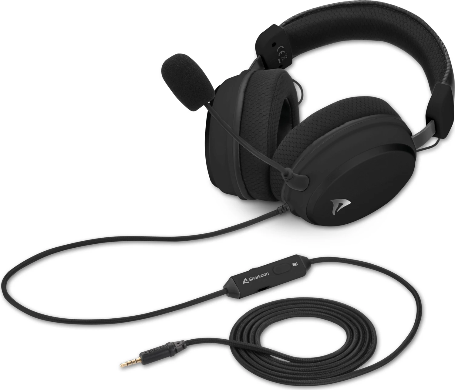 Sharkoon Skiller SGH25 Gaming-Headset schwarz 3,5 mm Klinke Over-Ear 50 mm Treiber