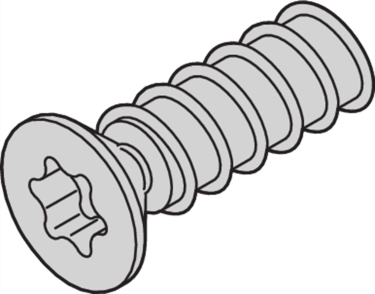 SCHROFF Senkkopfschraube mit Torx - TORXSCHR 2.5X7.7 100STK (24560158)