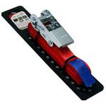 IWH Spann- und Verzurrgurt mit Ratsche, 25 mm x 5,0 m Tragkraft: 560 kg, Farbe: rot, TÜV/GS geprüft - 1 Stück (079422)