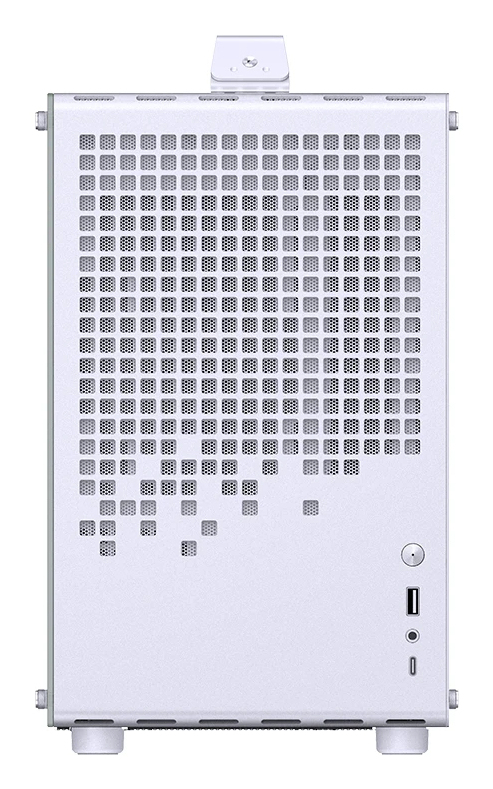 Jonsplus Z20 Micro-ATX Gehäuse Mini Tower mit Tragegriff, Weiß