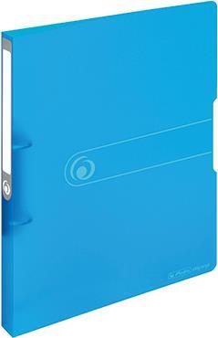 herlitz Ringbuch easy orga to go, A4, 2-Ring, blau transp. D-Combi-Mechanik, Rückenbreite: 27 mm, Füllhöhe: 16 mm (11205721)