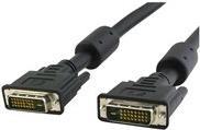 DVI-D Dual-Link Anschlusskabel Stecker/Stecker mit Ferrit, schwarz, 10 Hersteller: Techly (ICOC-DVI-811CF)