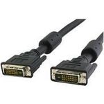 DVI-D Dual-Link Anschlusskabel Stecker/Stecker mit Ferrit, schwarz, 10 Hersteller: Techly (ICOC-DVI-811CF)