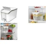 EDA Getränkespender, 5 Liter, transparent mit Deckel aus Kunststoff Polysyrol Crystal, lebensmittelgeeignet, - 1 Stück (010688 NA/BL)