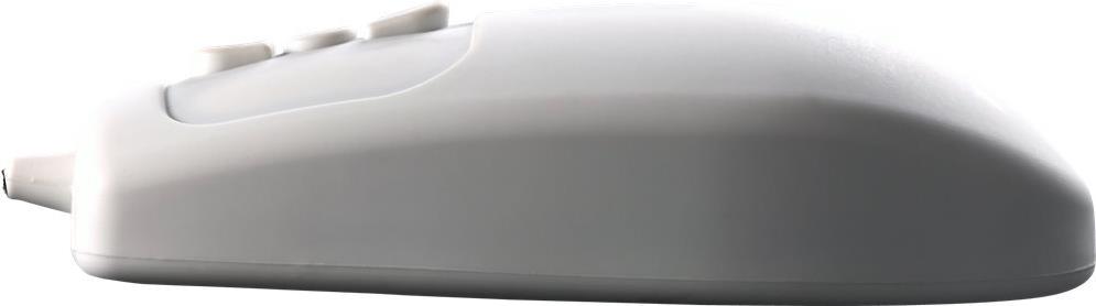 Man & Machine Mighty Mouse 5 Optische Maus Beidhändig IP68 USB Typ-A Weiß