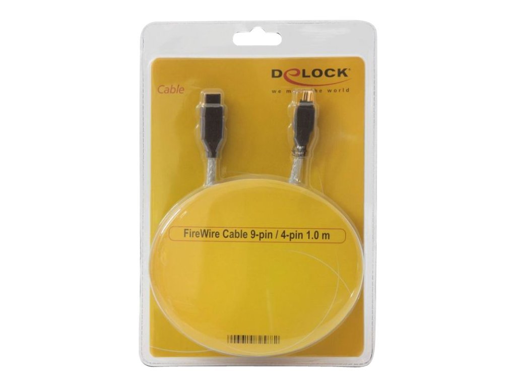 Delock FireWire 800 Kabel 9-polig auf 4-polig 1 m Grau