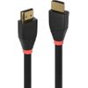 Lindy - HDMI-Kabel - HDMI männlich zu HDMI männlich - 7,5m - abgeschirmt - Schwarz - rund, aktiv, unterstützt 4K 60 Hz (4096 x 2160) (41016)