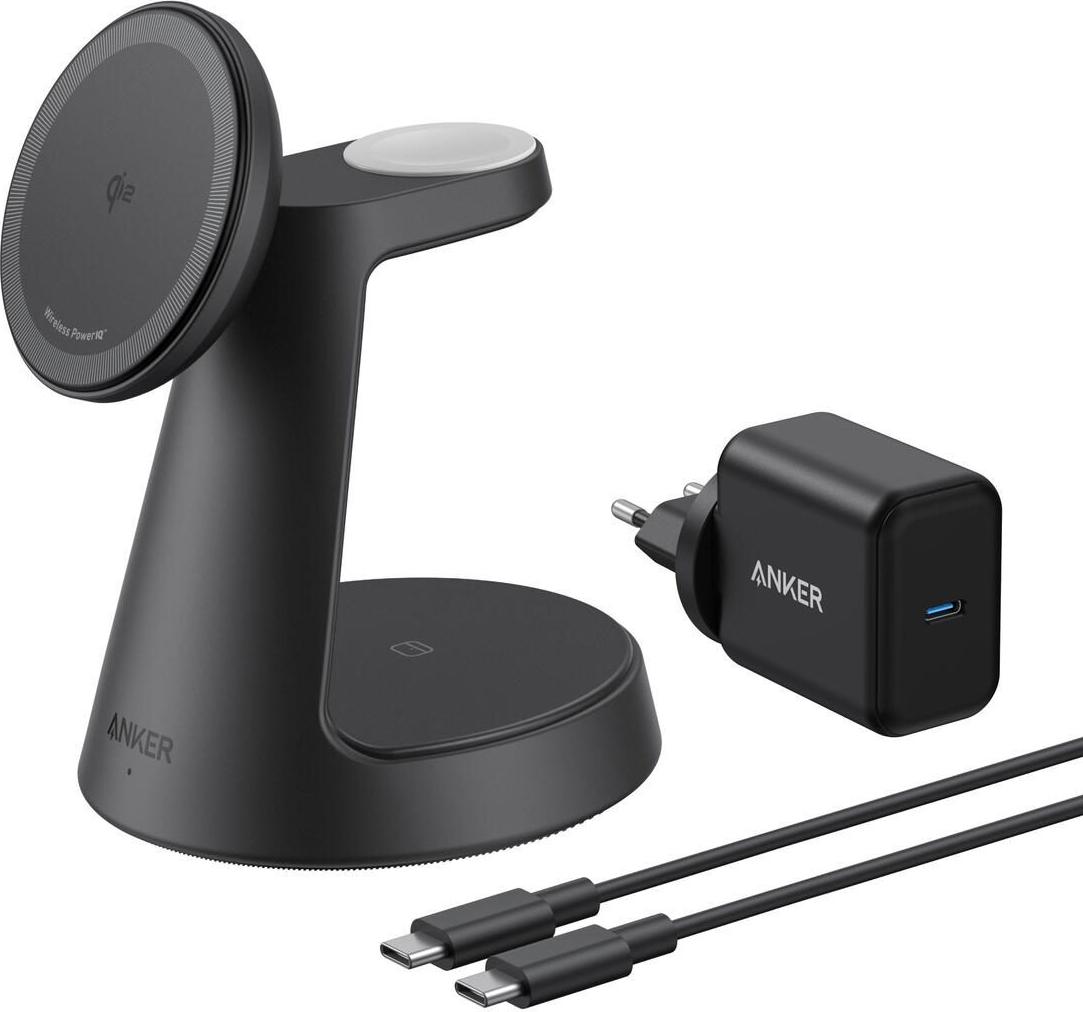 Anker Innovations MagGo Wireless Charging Station 3-in-1 Dock Stand (B25M4G11)