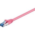 Wentronic Goobay CAT 6a Patchkabel, S/FTP (PiMF), Magenta, 7.5 m - LSZH halogenfrei, Kupfer (93850)