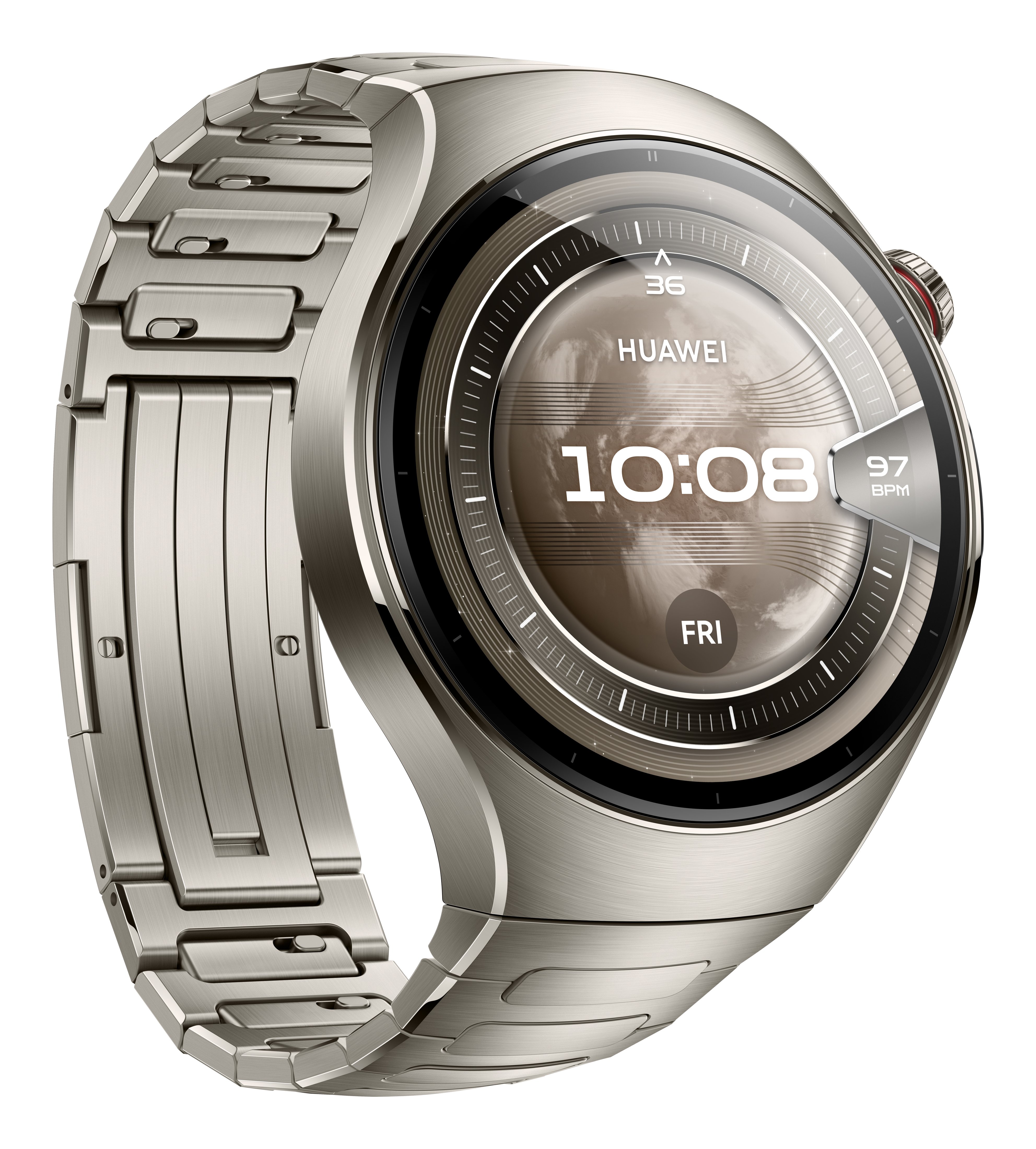 Huawei Watch 5 46mm 1.5" AMOLED Titan Silber