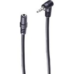 shiverpeaks ®-BASIC-S--Klinken Verlängerung-Winkel-Klinkenstecker 2,5mm auf 3,5mm Klinkenkupplung, 0,2m (BS30781)