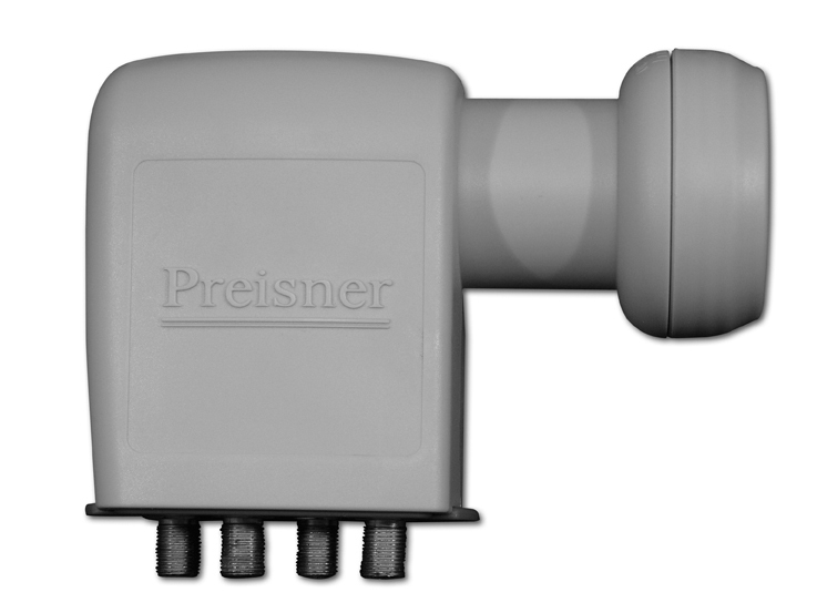 Televes SPU44EN Quad-LNB 40 mm 10,7–11,7 GHz 0,3 dB Grau