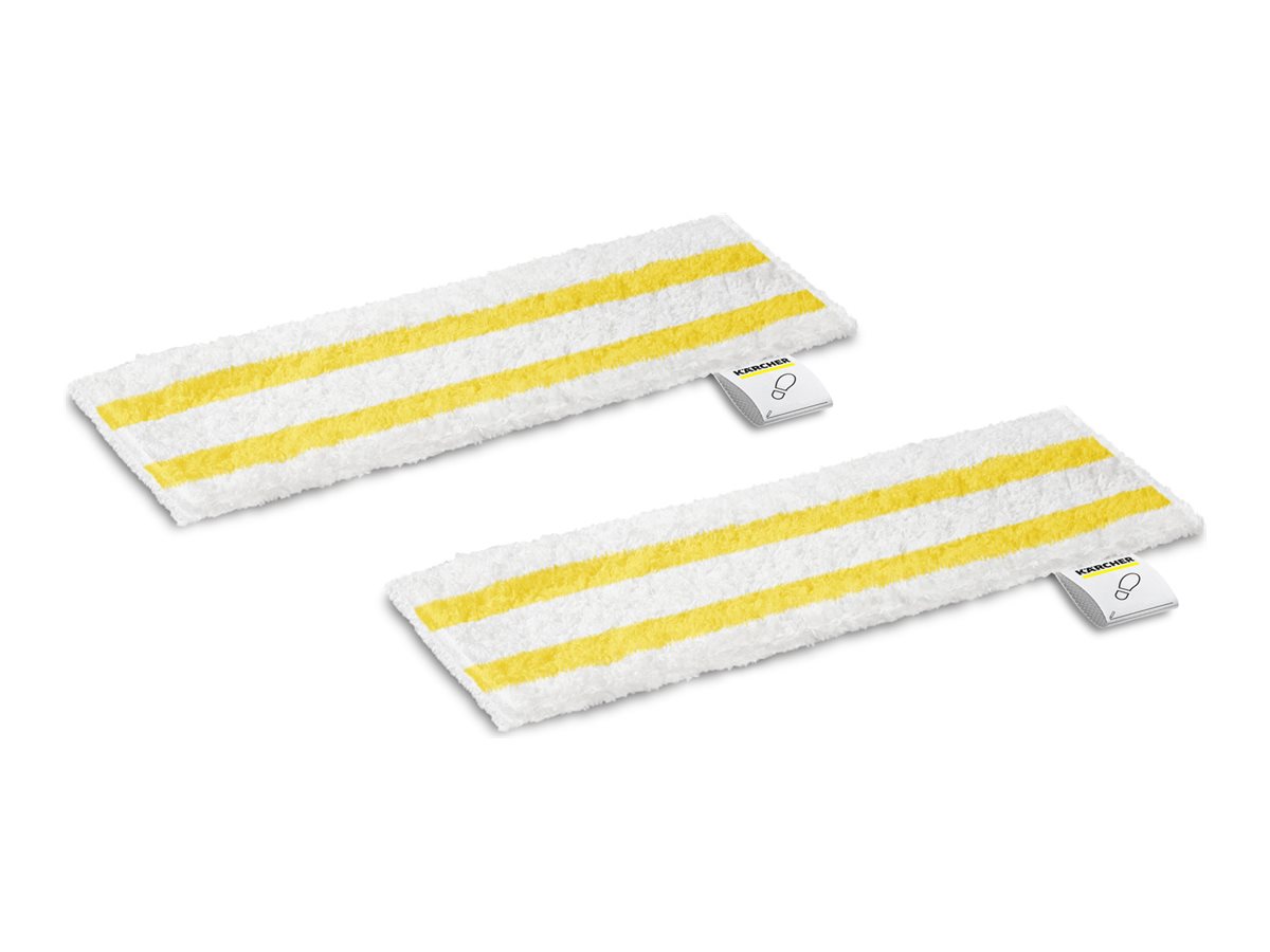 Kärcher Bodentuch-Set EasyFix Universal 2 Stück Mikrofaser Weiß, Gelb