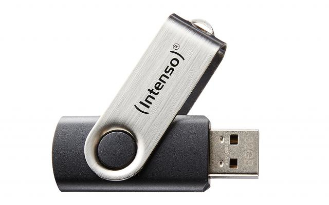 Intenso Basic Line 64 GB USB 2.0 Schwarz, Silber