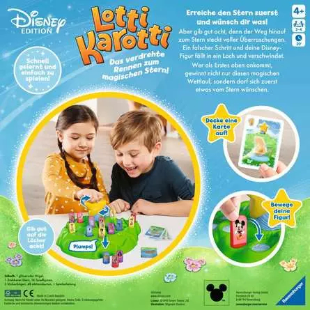 Ravensburger Lotti Karotti - Disney Edition Brettspiel für 4 Spieler ab 4 Jahre