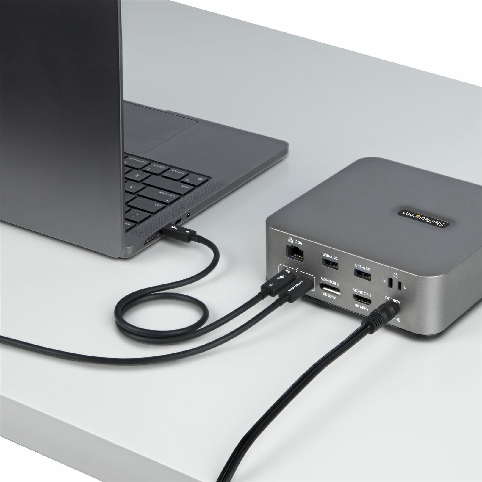 StarTech.com Thunderbolt 5 Kabel 1 m 80 Gbps 240W PD Schwarz