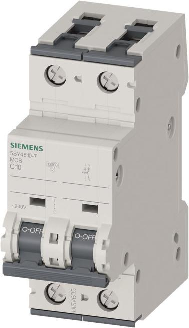 Siemens Leitungsschutzschalter 1+N pol. C 10A 5SY (5SY45107)