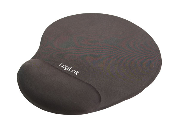 LogiLink ID0027 Mauspad mit Silikongel Handauflage Schwarz